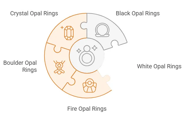 Exploring Opal Ring Varieties