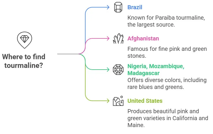 Where is Tourmaline Found?
